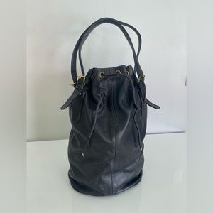 Fendi large leather bucket bag